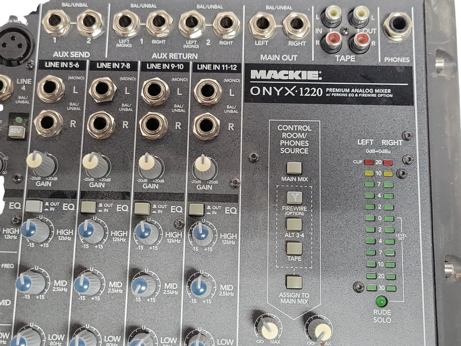 Mackie Onyx 1220 Mixer Onyx1220 Mixing Console Onyx-1220, See detail