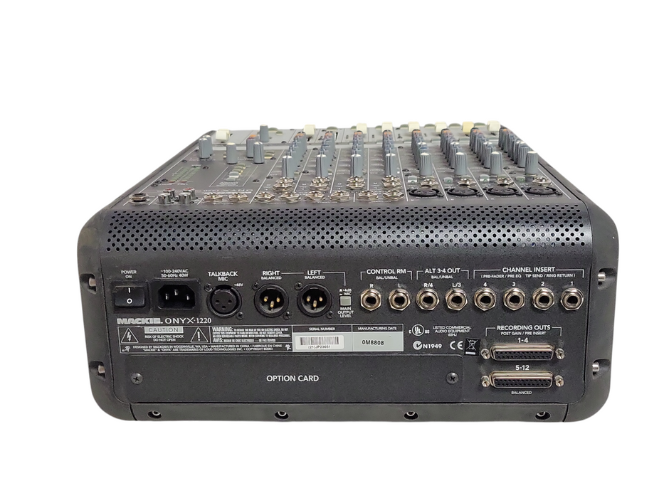 Mackie Onyx 1220 Mixer Onyx1220 Mixing Console Onyx-1220, See detail
