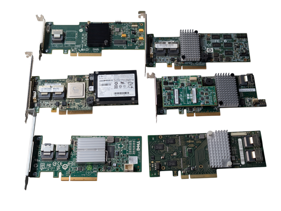 Lot of 6x SAS 6Gbps PCIe Controller Cards