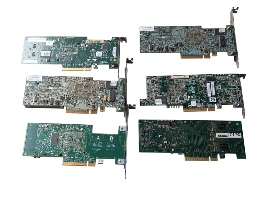 Lot of 6x SAS 6Gbps PCIe Controller Cards