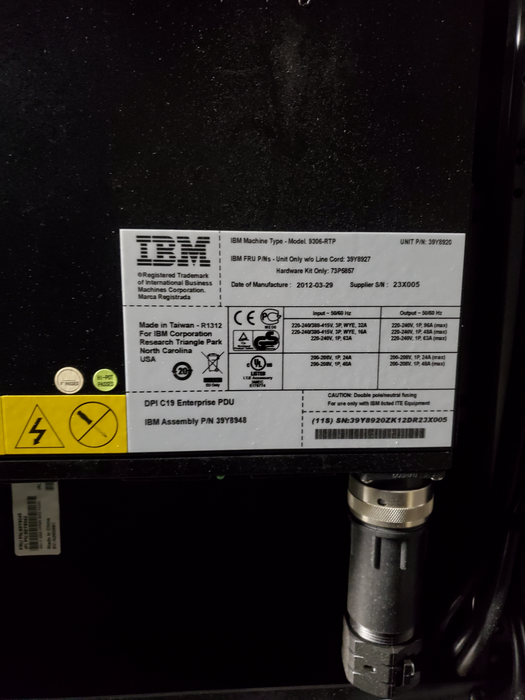 IBM System Cluster 1350 42U Server Rack - Type: 1410-HPA