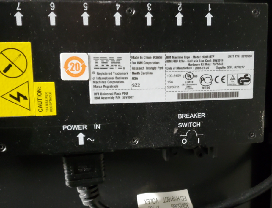IBM System Cluster 1350 42U Server Rack - Type: 1410-HPA
