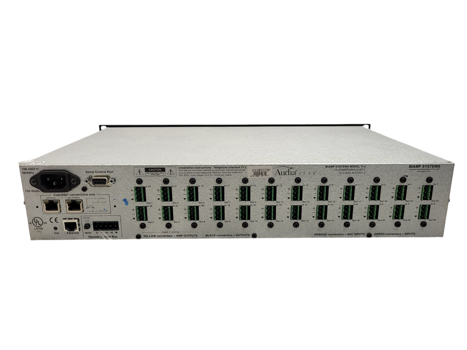 Biamp Systems Audia Flex Model TI-2 Digital Audio Processor Power