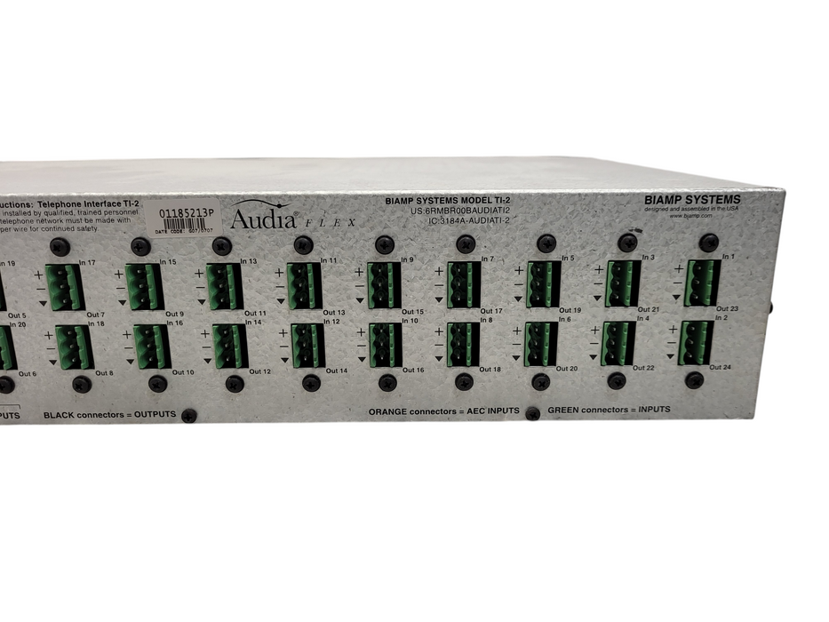 Biamp Systems Audia Flex Model TI-2 Digital Audio Processor Power