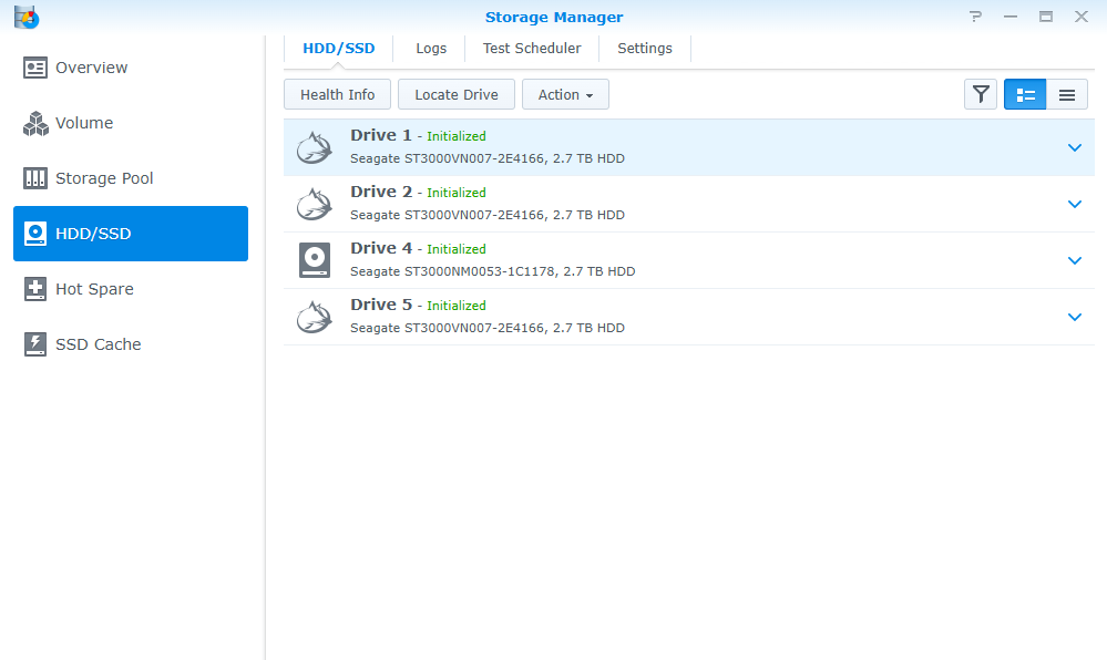 Synology DiskStation DS1512+ 5-Bay NAS w/ 4x 3TB HDDs