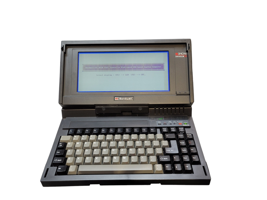 VINTAGE 1990 BONDWELL 310 PLUS Intel 286 2 12.5Mhz 1MB RAM NO HDD READ