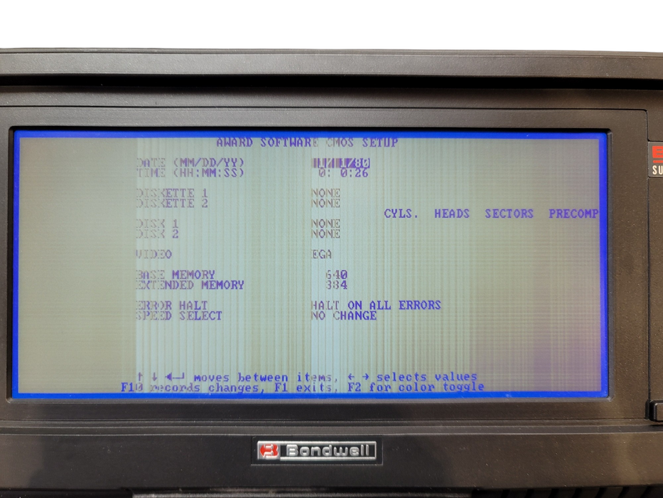 VINTAGE 1990 BONDWELL 310 PLUS Intel 286 2 12.5Mhz 1MB RAM NO HDD READ