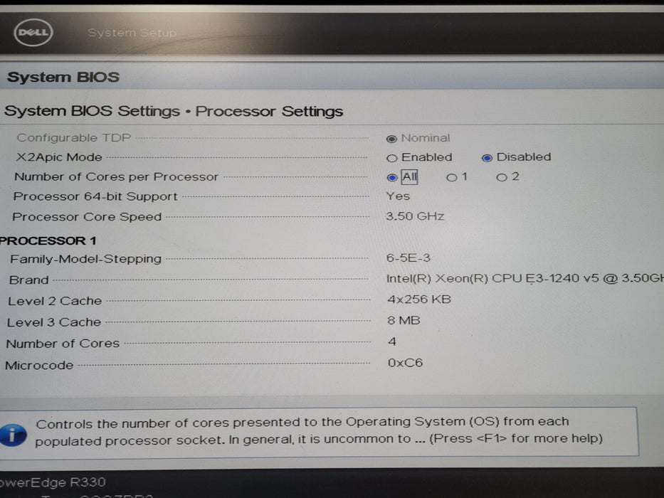 Dell PowerEdge R330 - Xeon E3-1240 v5 16GB DDR4 PERC H730 2x350W PSU