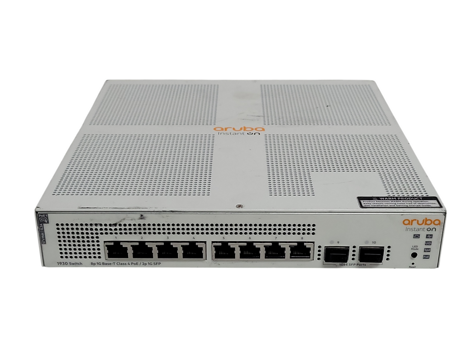Aruba Instant On 1930 Switch 8p 1G Base-T Class 4 PoE / 2p 1G SFP JL681A