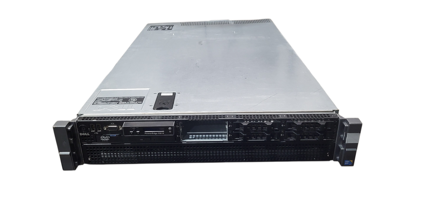 Dell R810 Server 4x Xeon  E7-4850 CPUs | 64GB DDR3 | H700 |2x 1100W| No HDD