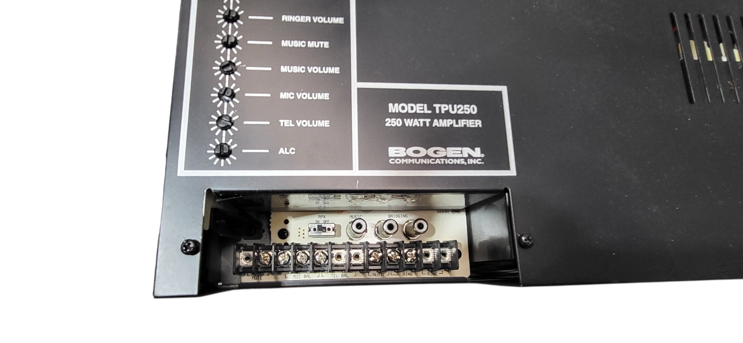 Bogen TPU250 250-Watt Telephone Paging Amplifier