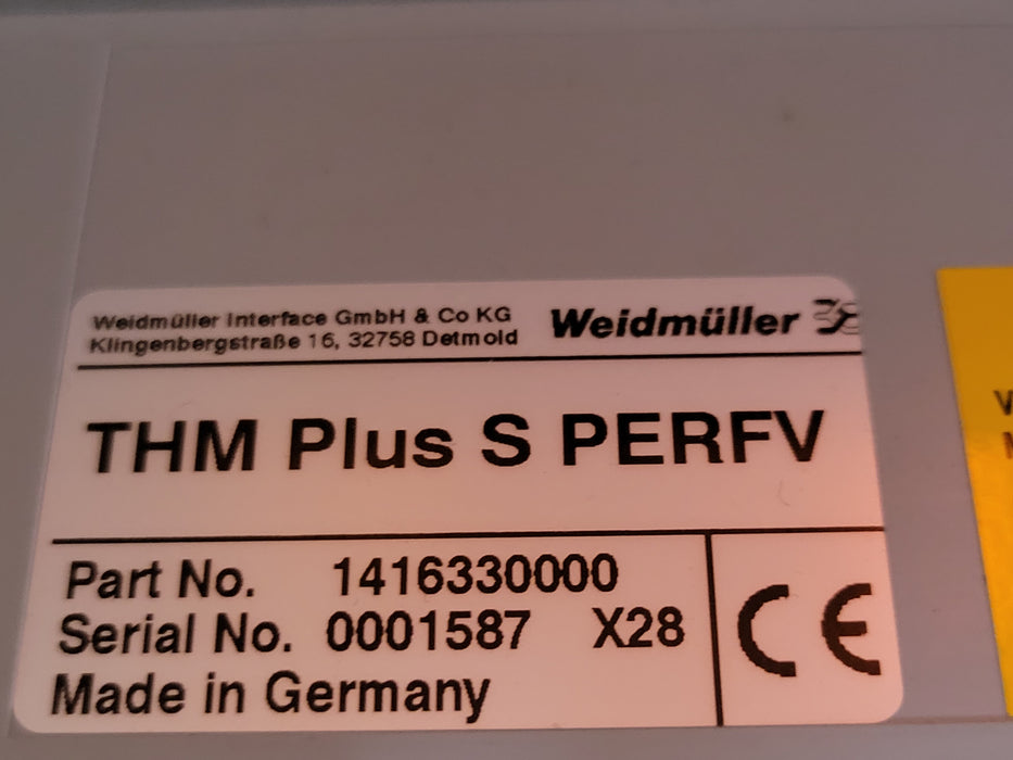 Weidmuller THM Plus S Part No:1327170000 Label Printer, READ