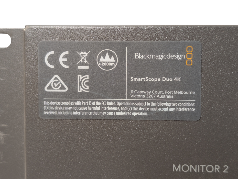 Blackmagic Design SmartScope Duo 4K2 Please READ