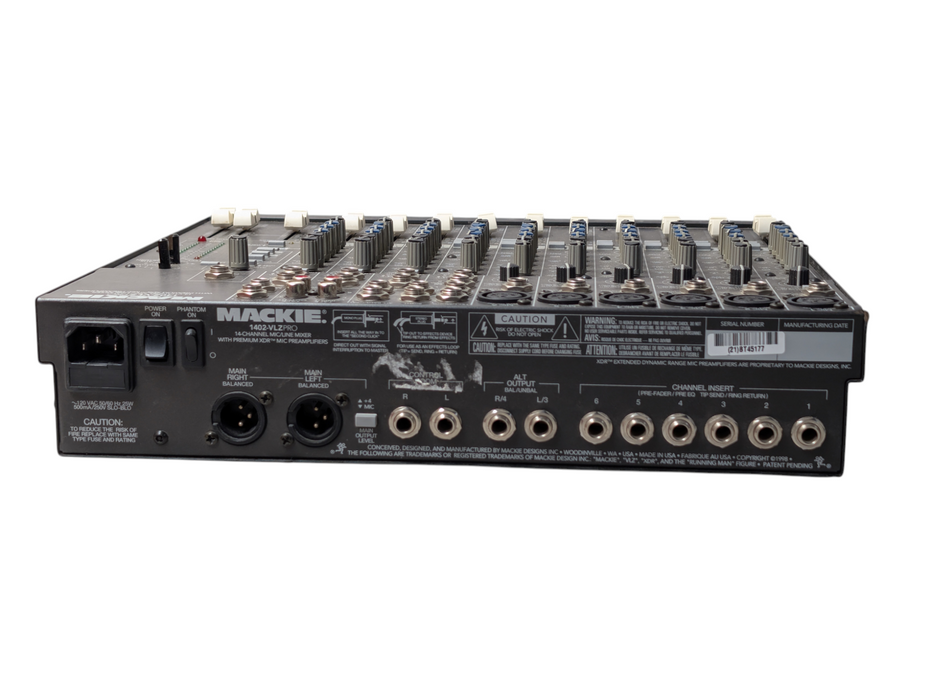 MACKIE 1402-VLZ PRO 14-Channel Mic / Line Mixer with Mic Preamplifiers