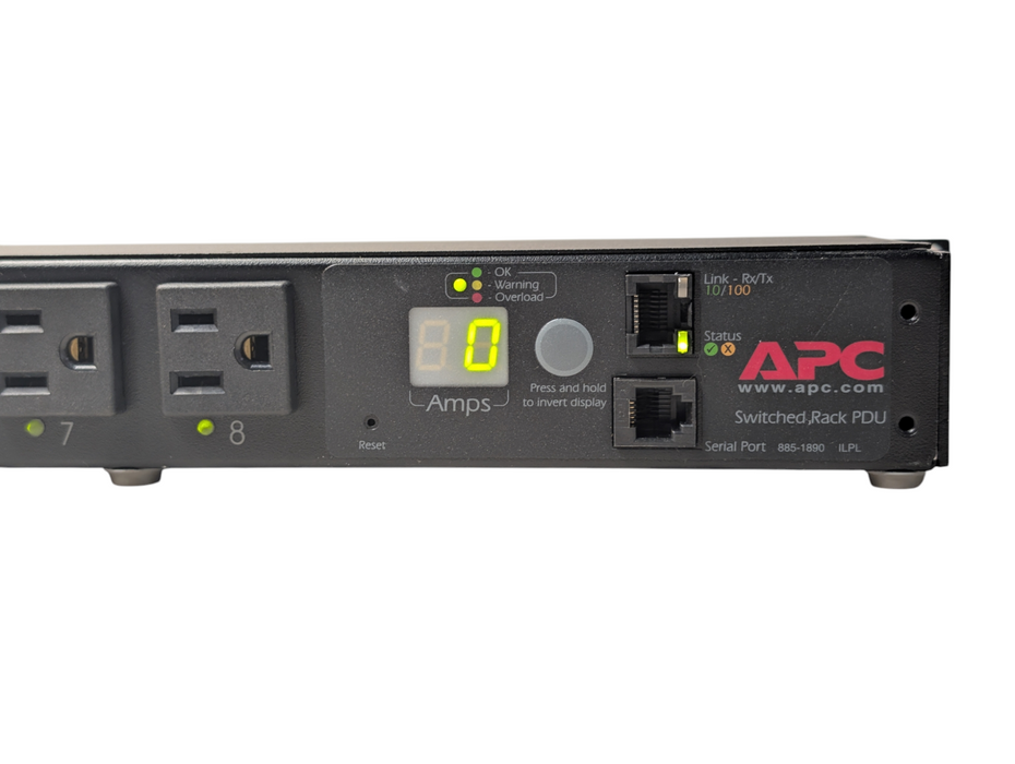 APC AP700 Networked Metered and Switching PDU 120v 8 Outlets