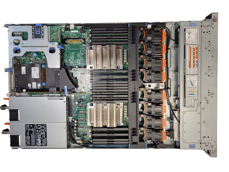 DELL PowerEdge R640 2x SILVER 4116 32GB RAM 16G/10G NIC 2x 750W PSU No backplane