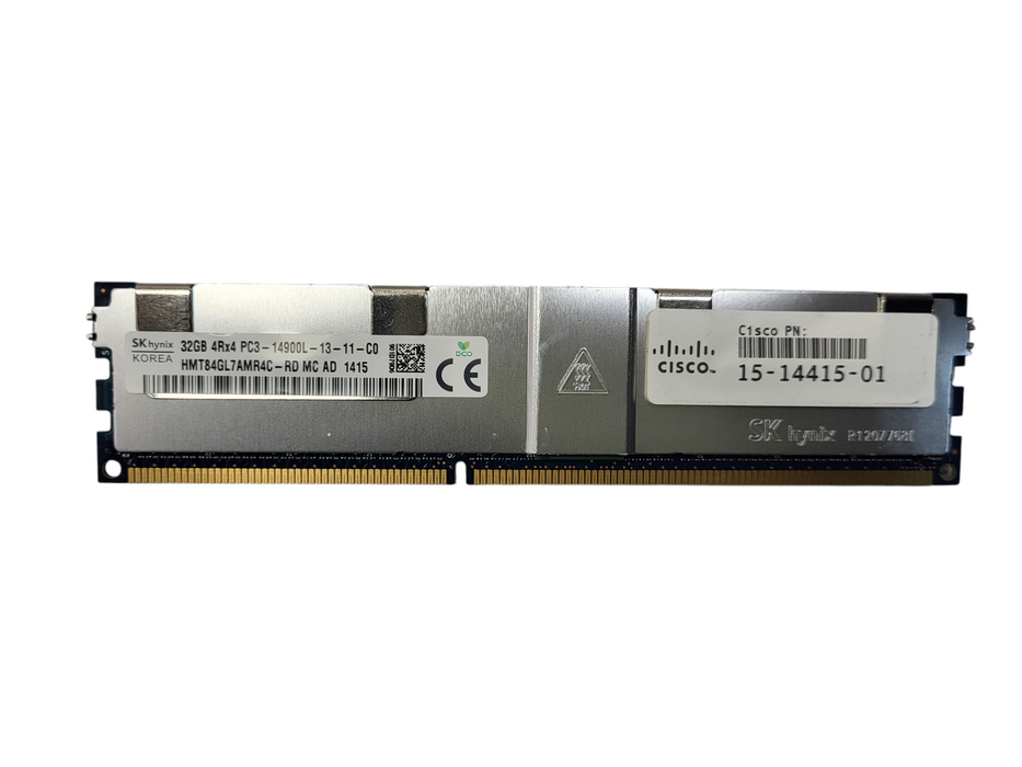 Samsung/SK Hynix 32GB 4Rx4 PC3-14900L DDR3L ECC REG Server Memory