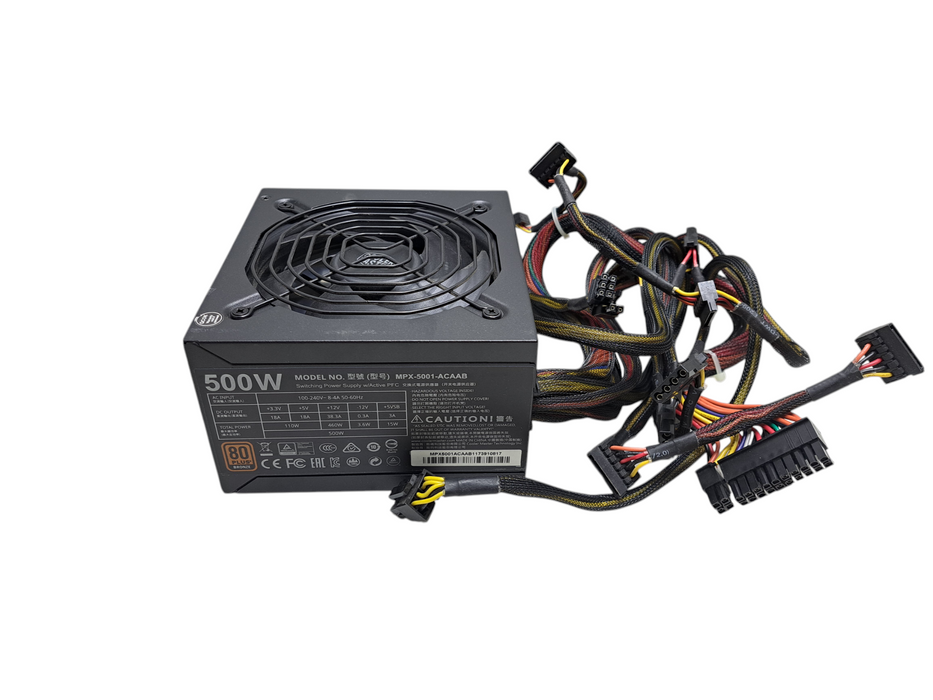 Cooler Master MWE BRONZE 500 Watt 80 PLUS Bronze Power Supply