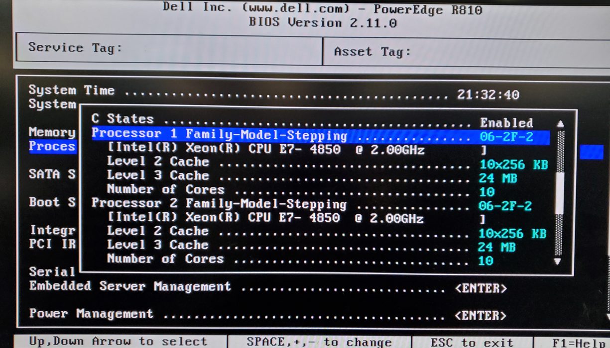 Dell PowerEdge R810 - 4x Xeon E7-4850, 32GB DDR3 - No HDD