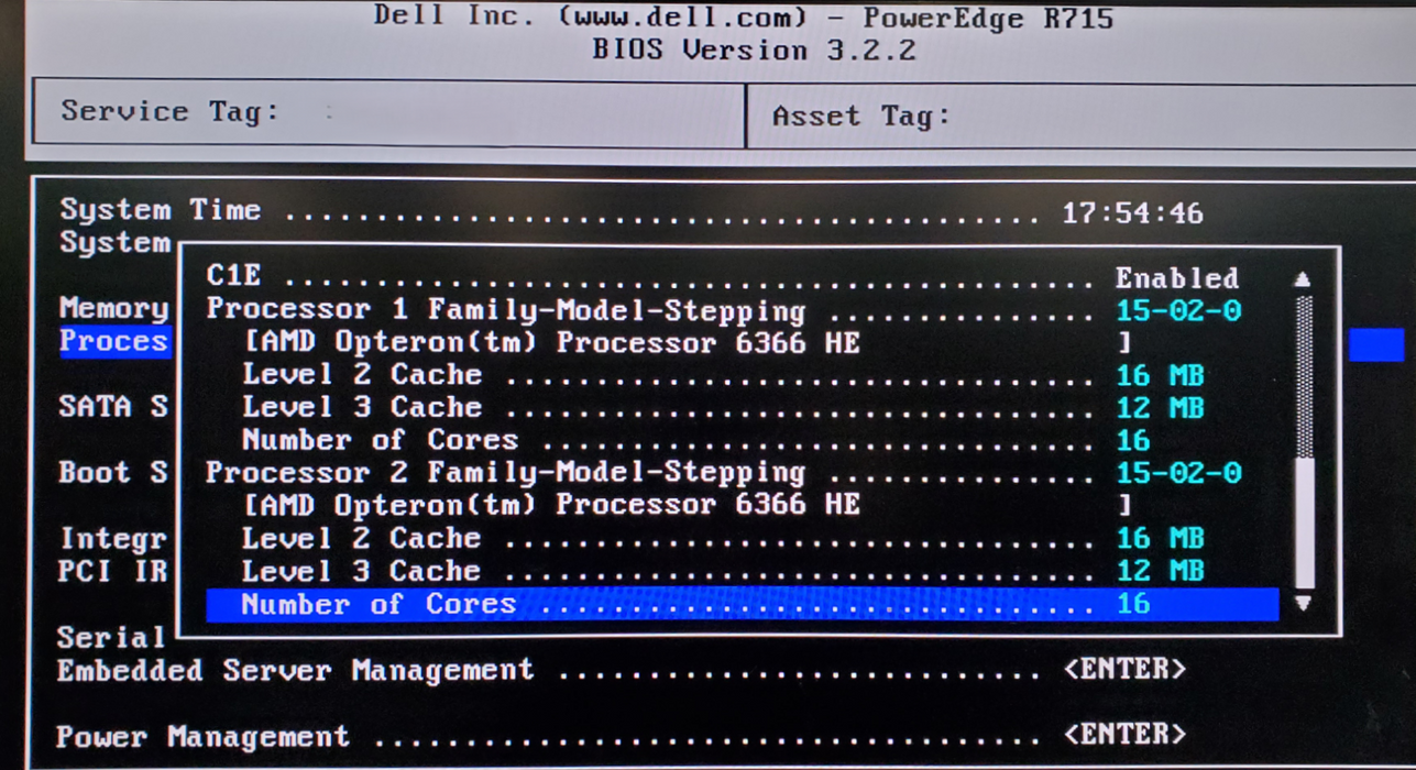 Dell PowerEdge R715 - 2x AMD Opteron 6366, 16GB DDR3 - No HDD