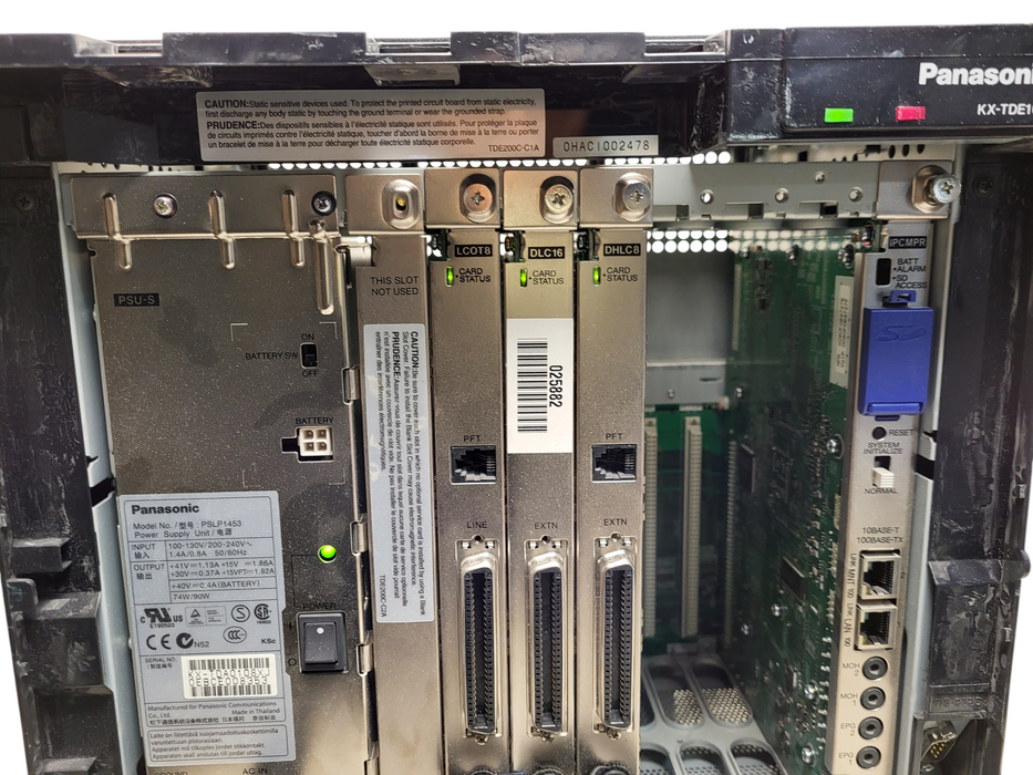 Panasonic KX-TE100 w/ LCOT8, DLC16, DHLC8, IPCMPR READ