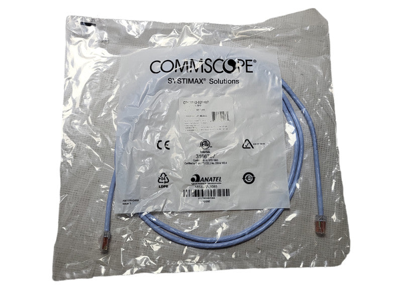 COMMSCOPE CPC3312-02F007 7FT Light Blue GS8E-LB-7FT CAT6 Brand New Q$