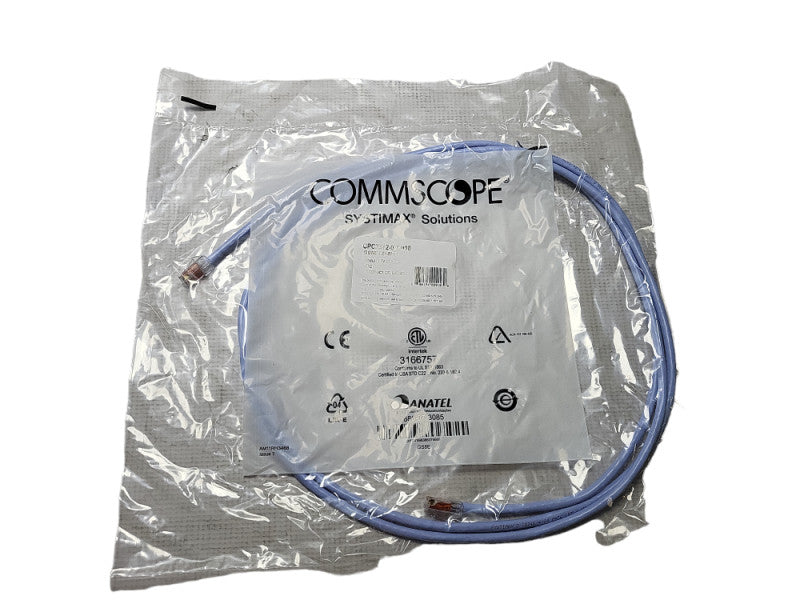 COMMSCOPE CPC3312-02F008 8FT Light Blue GS8E-LB-7FT CAT6 Brand New Q$