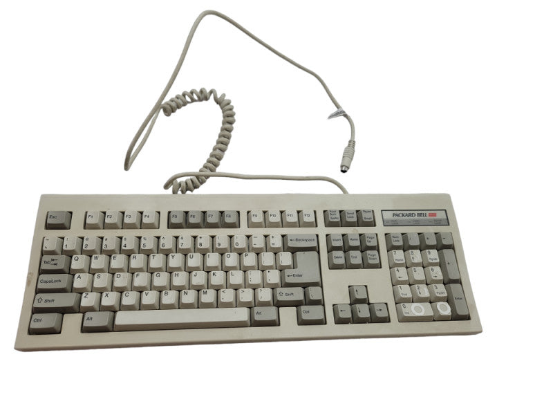 Vintage Packard Bell PS/2 Keyboard (5139) Metal Bottom %
