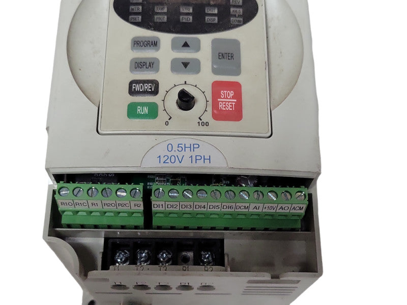 AUTOMATION DIRECT GS2-10P5 120 VAC 0.5HP with 1-phase input, See detail _