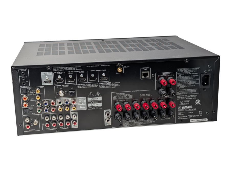 YAMAHA RX-A760 7.2-channel 4K HMDI Home AV Receiver Wi-Fi Bluetooth