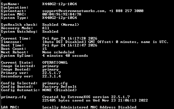 Extreme Networks Summit X440-G2-12P-10GE4 Ethernet Switch