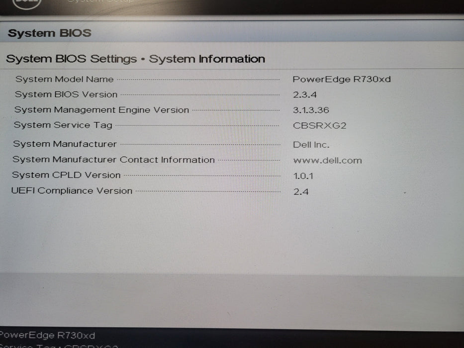 Dell PowerEdge R730xd - 1x Xeon E5-2620 v3 CPU | 16GB DDR4 | H730P Mini 2x 750w