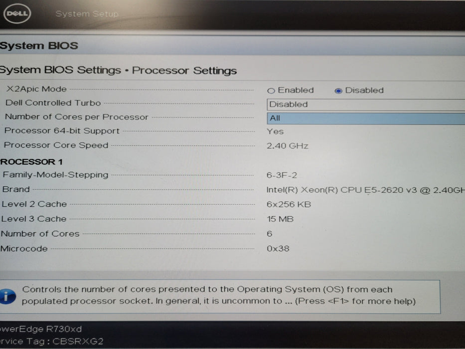 Dell PowerEdge R730xd - 1x Xeon E5-2620 v3 CPU | 16GB DDR4 | H730P Mini 2x 750w