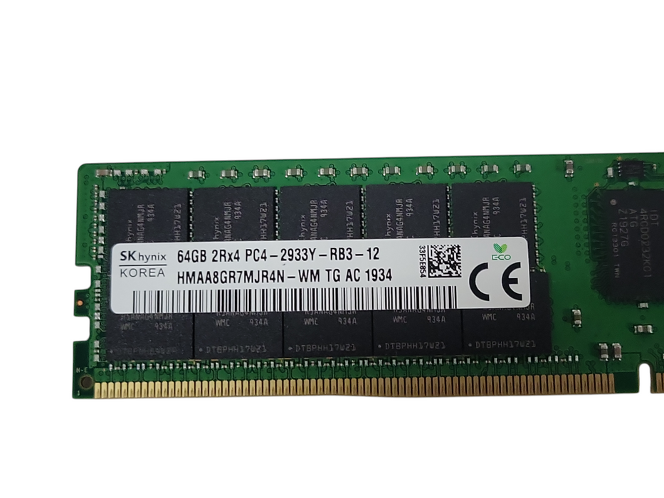 SK Hynix 64Gb 2Rx4 PC4-2933Y-RB3-12 HMAA8GR7MJR4N-WM DDR4 Server Memory