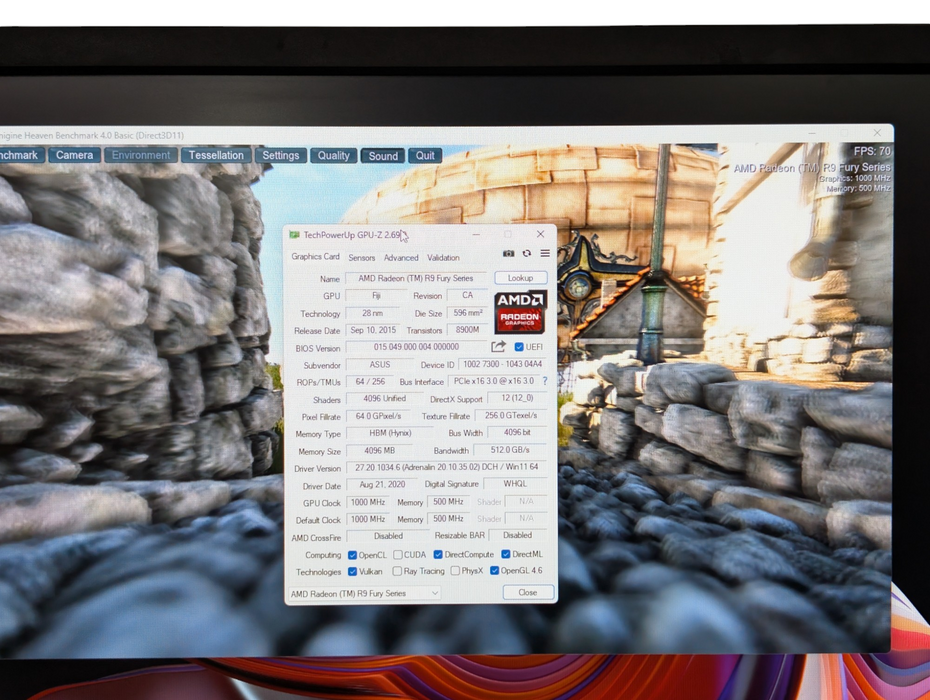AMD ASUS Radeon R9 nano 4GB GPU