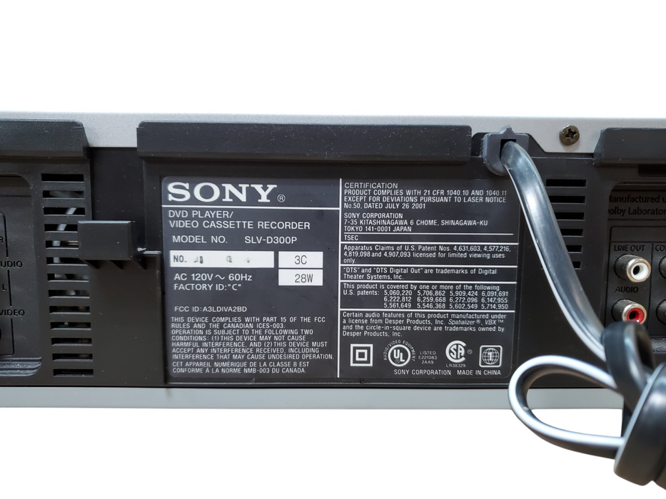 Sony SLV-D300P DVD VHS Combo Player *READ*