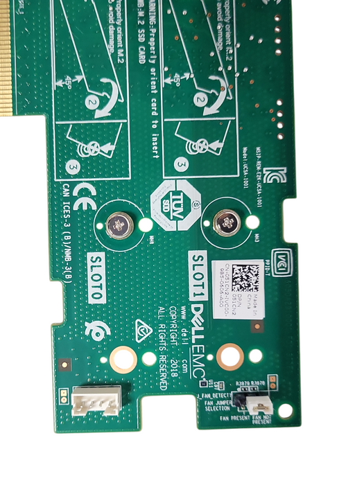 Dell EMC 051CN2 2 Slot M.2 SSD PCIe Storage Controller Adapter Card, FH Bracket