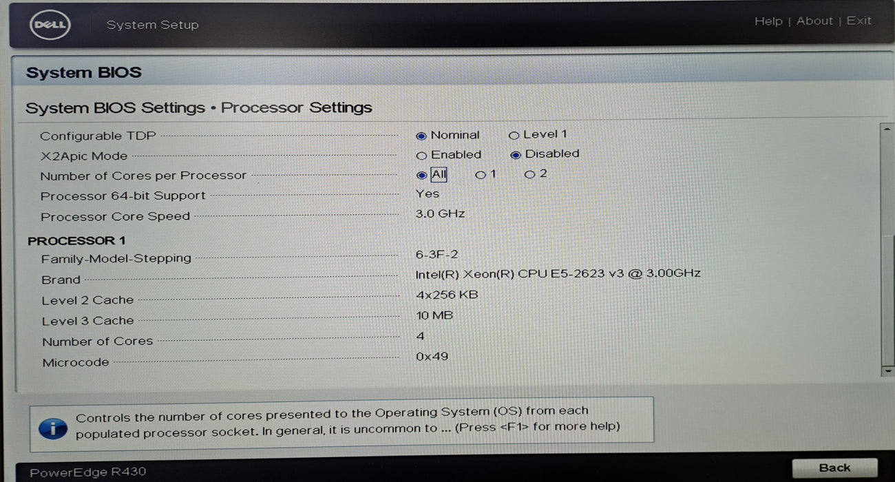 Dell PowerEdge R430 8x 2.5" | 1x Xeon E5-2623 v3, 16GB DDR4, H730 Mini, 12G HBA