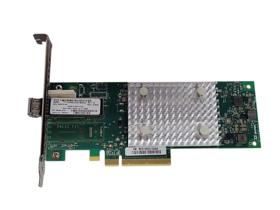 HPE Qlogic QLE2690-HP 1-port 16Gb FC HBA Host Bus Adapter /w SFP