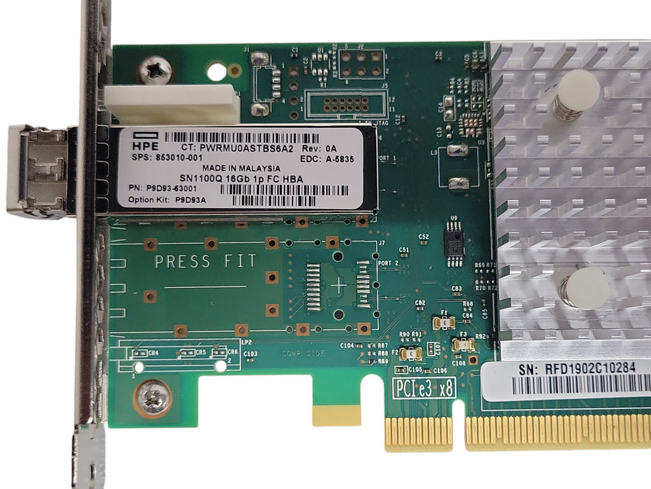 HPE Qlogic QLE2690-HP 1-port 16Gb FC HBA Host Bus Adapter /w SFP
