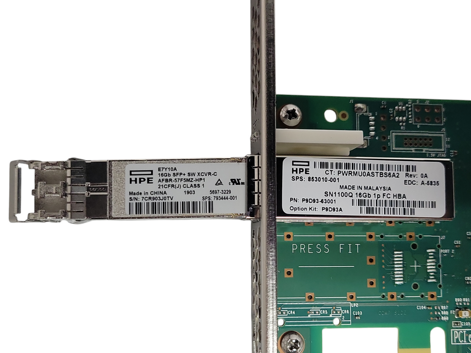 HPE Qlogic QLE2690-HP 1-port 16Gb FC HBA Host Bus Adapter /w SFP