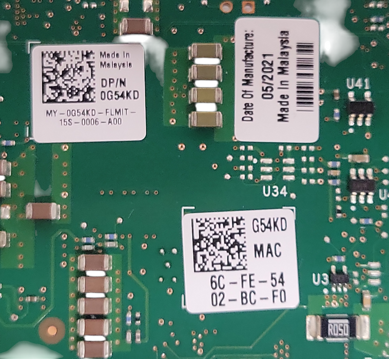 Dell X710-DA2 2-Port 10Gbps SFP+ PCI-e 3.0 Network Adapter 0G54KD, LP Bracket