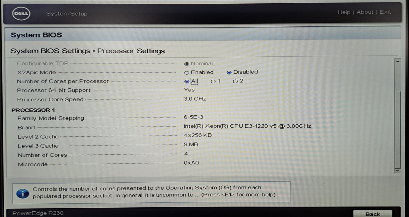 Dell PowerEdge R230 4x 3.5" | Xeon E3-1220 v5 @3.00GHz, 16GB DDR4, PERC H730