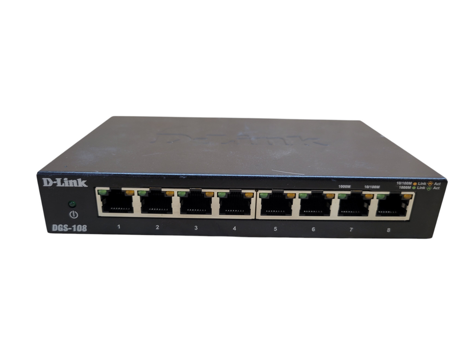 D-Link 8-port Gigabit Metal Desktop Switch DGS-108