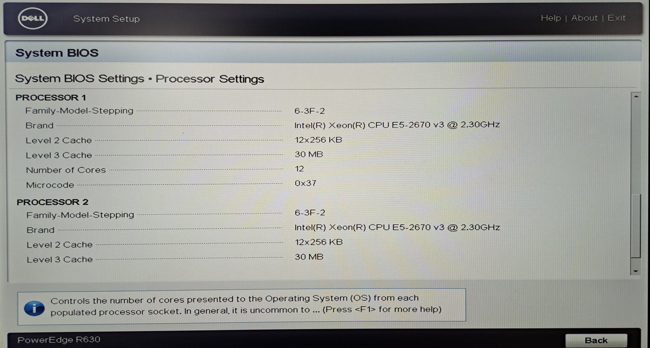 Dell PowerEdge R630 8x 2.5" | 2x Xeon E5-2670 v3 @2.30GHz, 32GB DDR4, NO RAID
