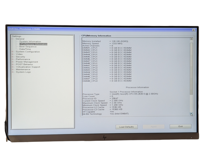 DELL Precision T7600 2x Intel Xeon E5-2630 0 128GB RAM 2TB HDD