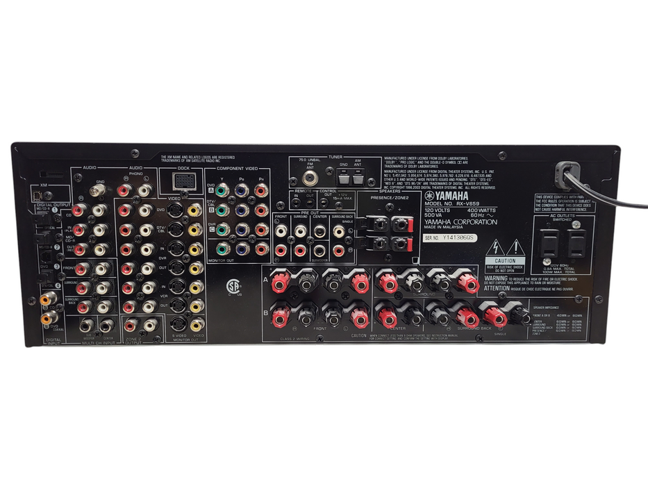Yamaha RX-V659 Receiver HiFi Stereo 7.1 Channel Home Theater Audio Phono