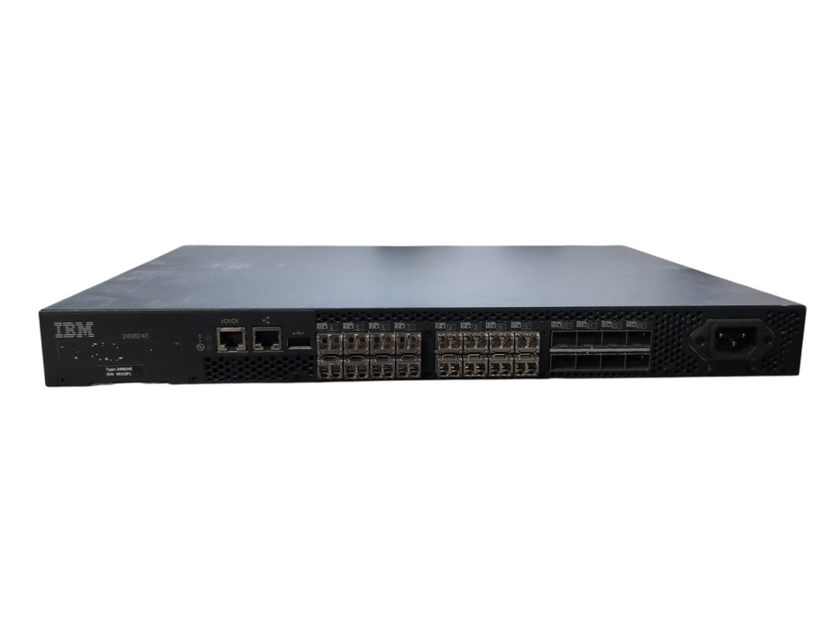 IBM 249824E B-type Switch 2498-B24/24E Fibre Channel Switch /w 16 Active Ports