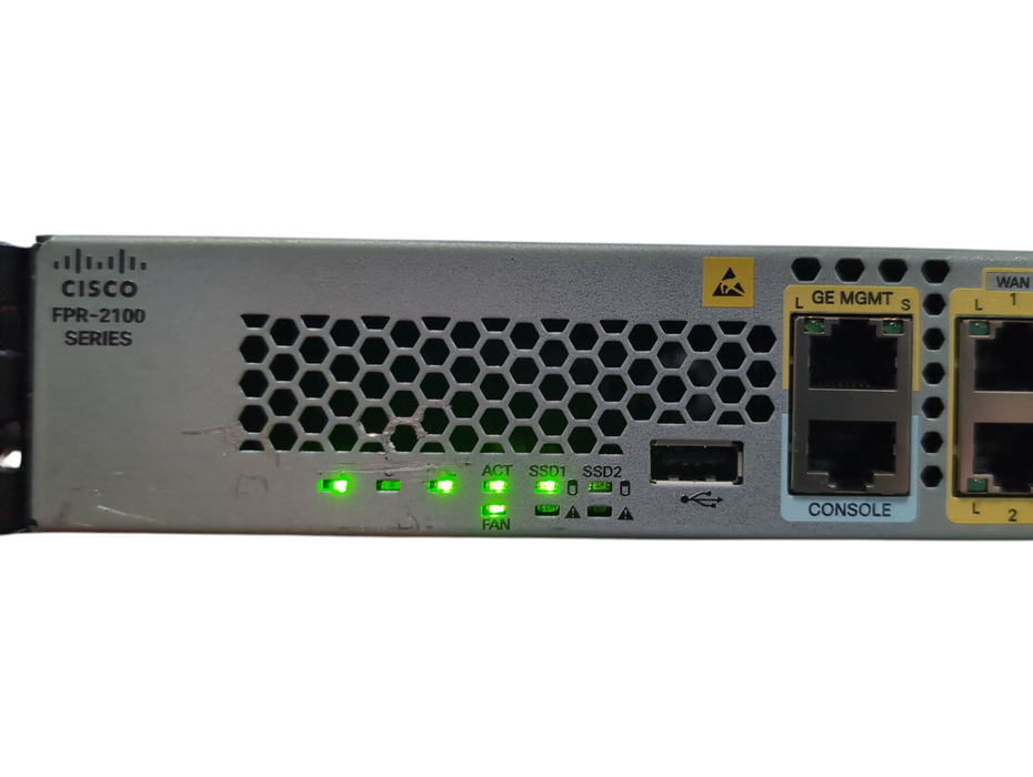 Cisco FPR-2110 Firewall Security Appliance w FPR2K-SSD100 & 240GB SSD