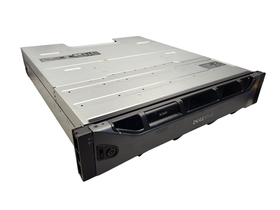 Dell SC420 COMPELLENT 24x 2.5inch SFF 2x 12G SAS Controller 2x 600W PSU